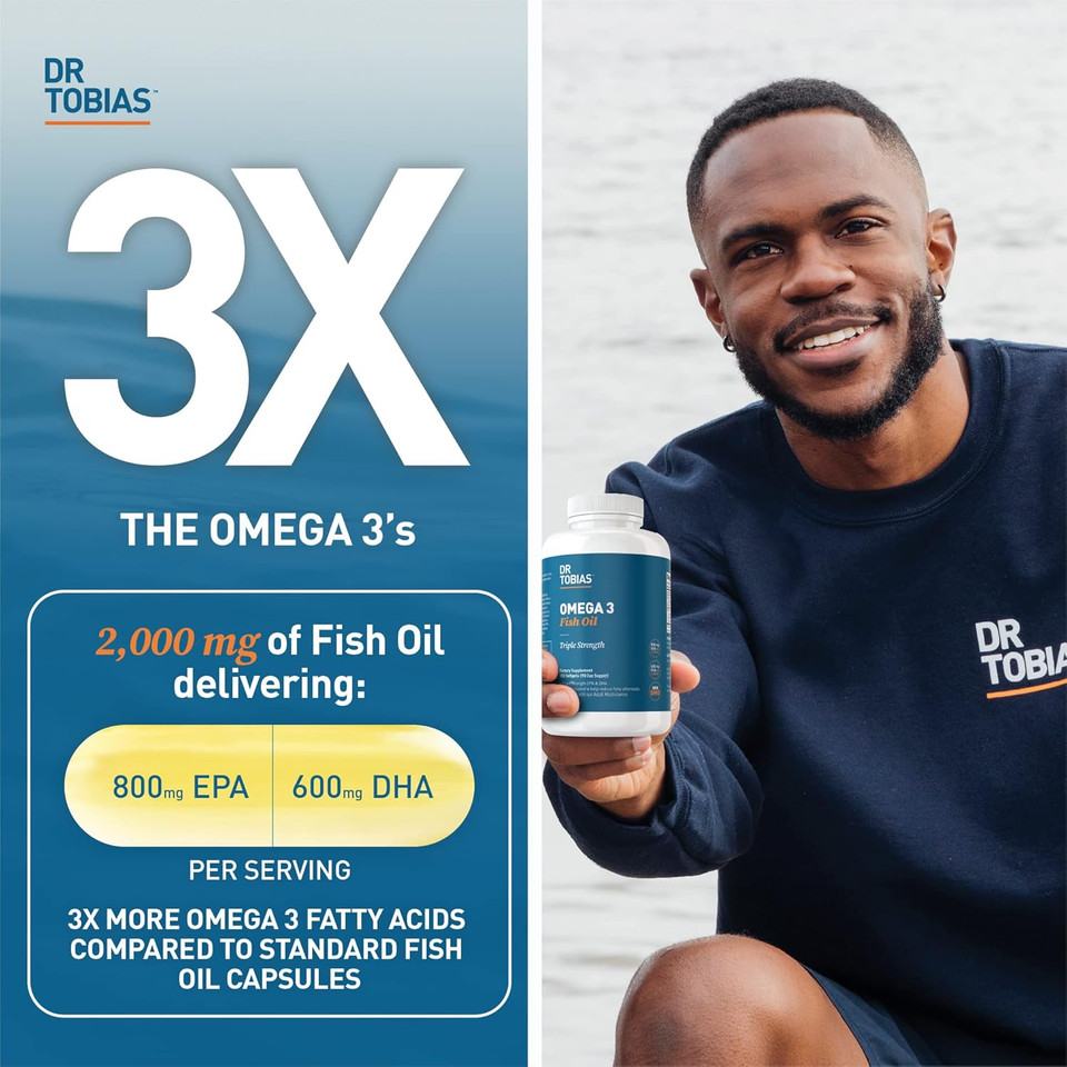 Dr. Tobias Omega 3 Fish Oil And Adult Multivitamin Includes Probiotics And Plant-Based Enzymes Promoting Overall Health - Made With Wholefoods
