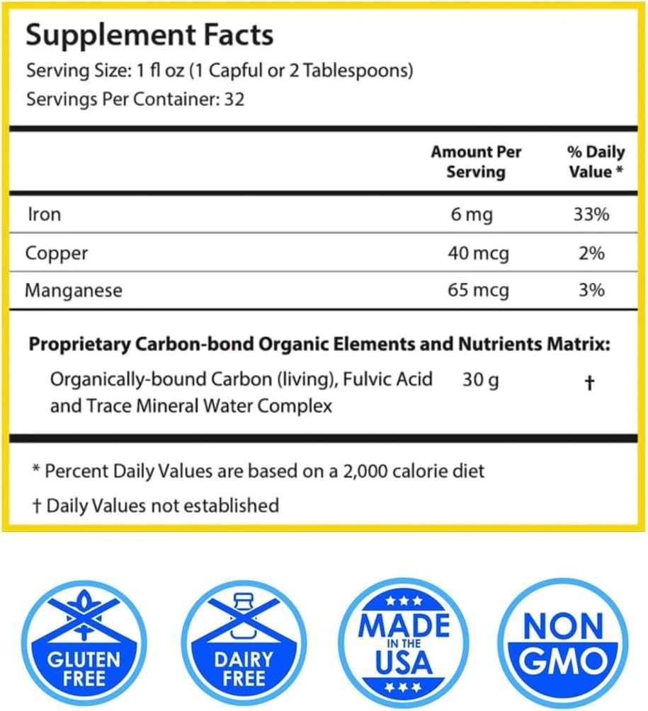 Drucker Labs - Intramin Organic Liquid Trace Minerals Dietary Supplement For Men, Women, Kids, Immune Support, Muscle Support, Non Gmo, Gluten Free, Vegan, Electrolytes (32 Oz., Tropical Fruit Punch)