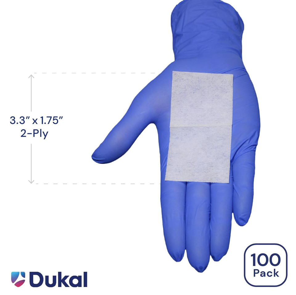 Dukal Alcohol Prep Pads - Individually Wrapped Sterile Wipes | 70% Isopropyl Alcohol For Effective Sanitization And Antiseptic Use | Versatile For Healthcare, First Aid, Daily Hygiene | Box Of 100