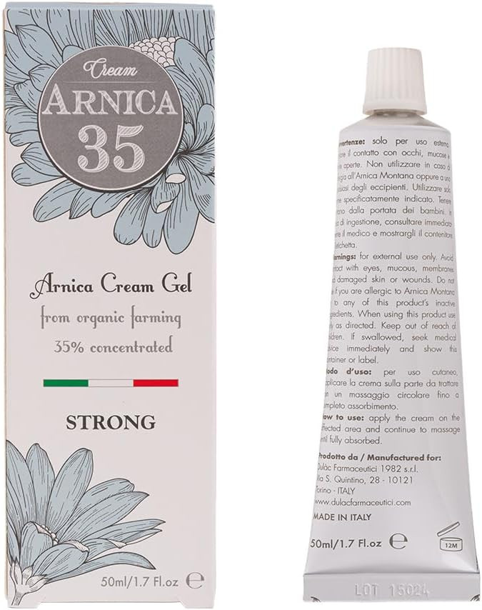 Dulàc - Arnica Cream 2.53 Fl Oz Rich In Organic Arnica Montana Extracts, Arnica Bruise Cream Extra Strength Also Ideal For Muscle And Joint Relief, Swelling And Edema