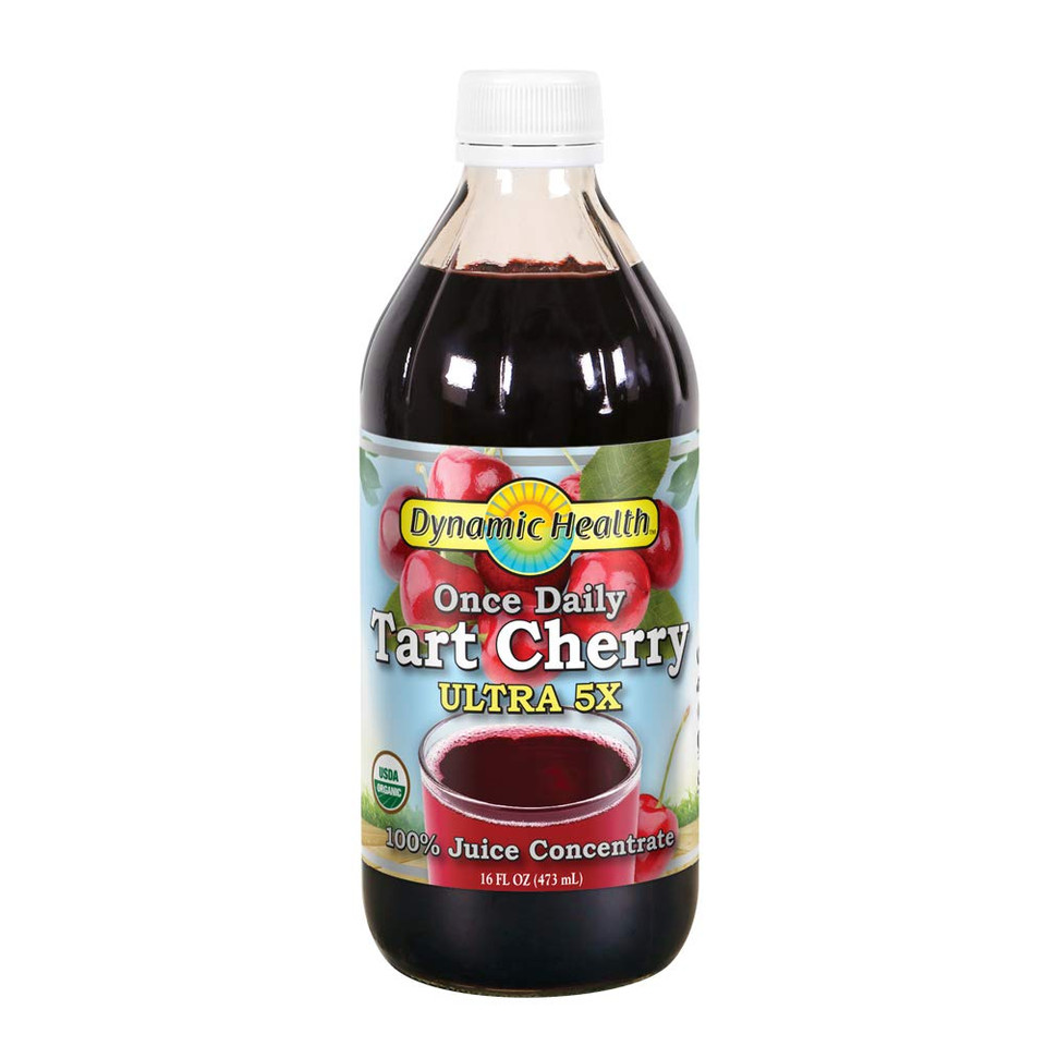 Dynamic Health Tart Cherry Ultra 5X Certified : 72495: Liq, (Btl-Glass) 16Oz