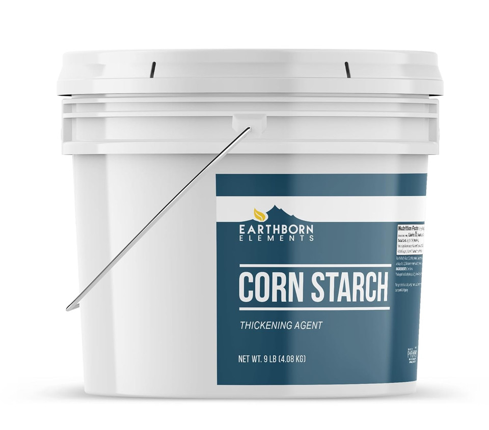 Earthborn Elements Corn Starch 2 Gallon Bucket, Thickening Agent, Cooking & Baking Staple, Cleaning