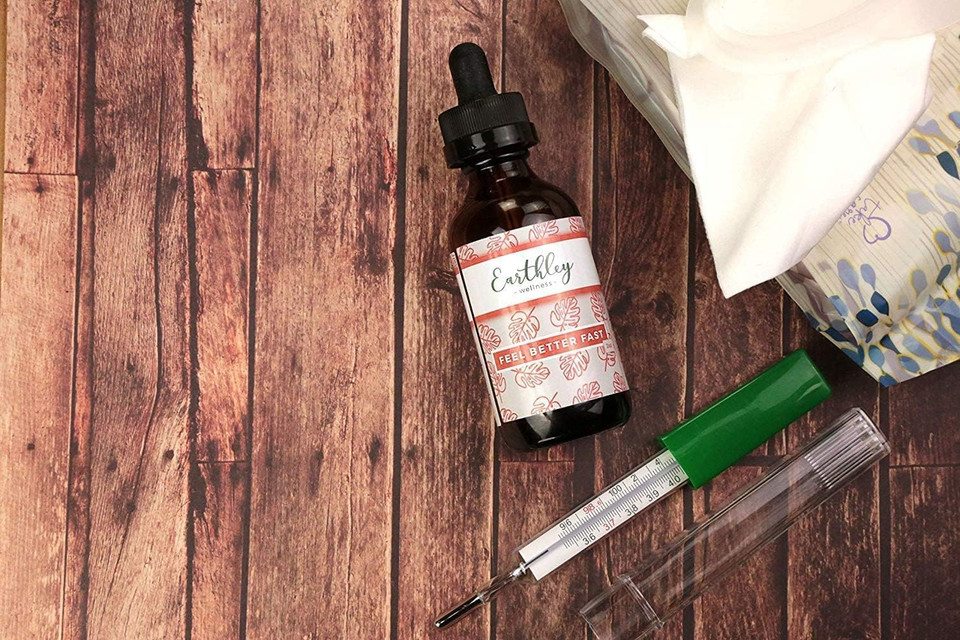 Earthley Wellness Feel Better Fast, All-Natural Relief For Minor Ailments, Supports Immune & Digestive Health, Echinacea Root, Fennel, Astragalus Root, Elder Flower And Cinnamon (1.69Oz)