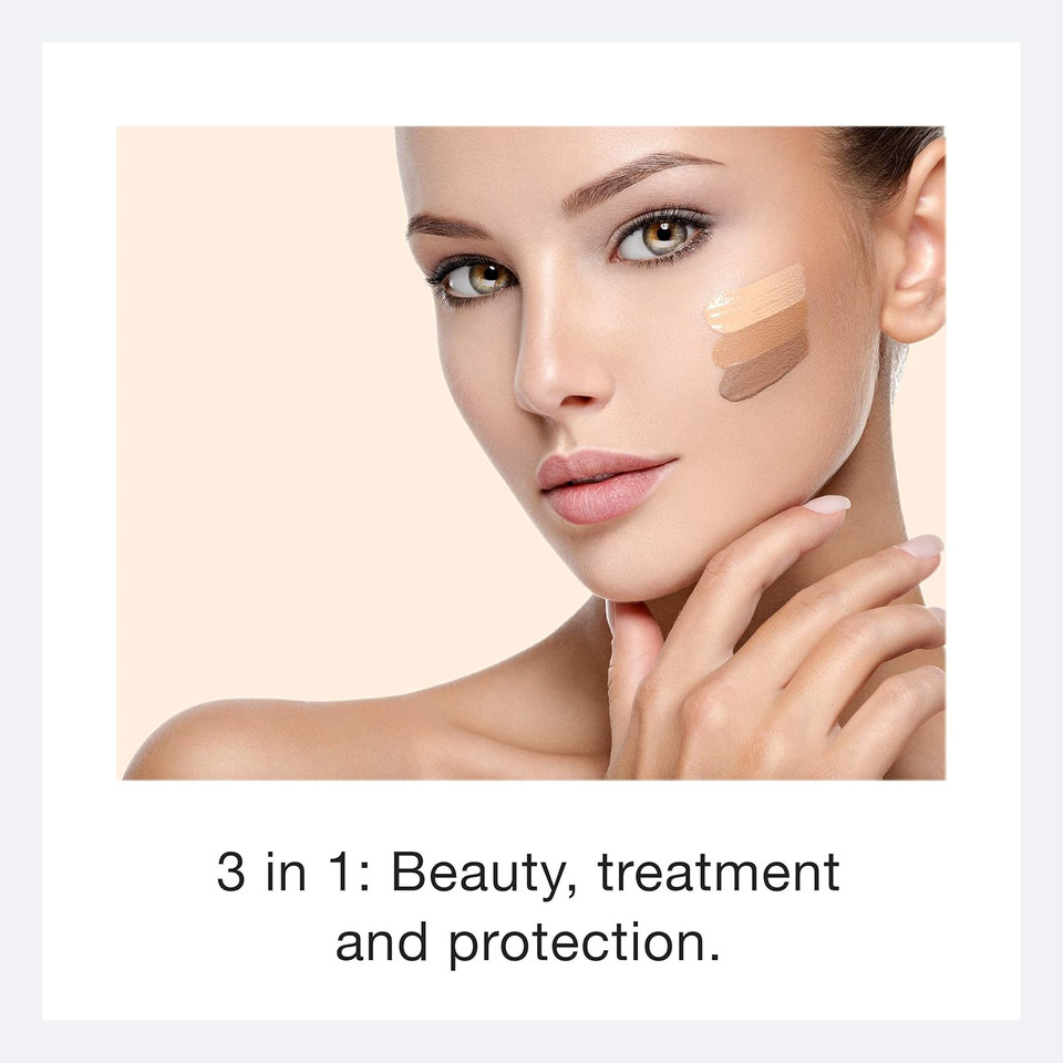 Ecco Bella Liquid Foundation Makeup - Lightweight, Buildable Coverage - Hydrating Foundation - Clean Foundation Makeup, Vegan - Protects & Hydrates Skin - Ivory Porcelain