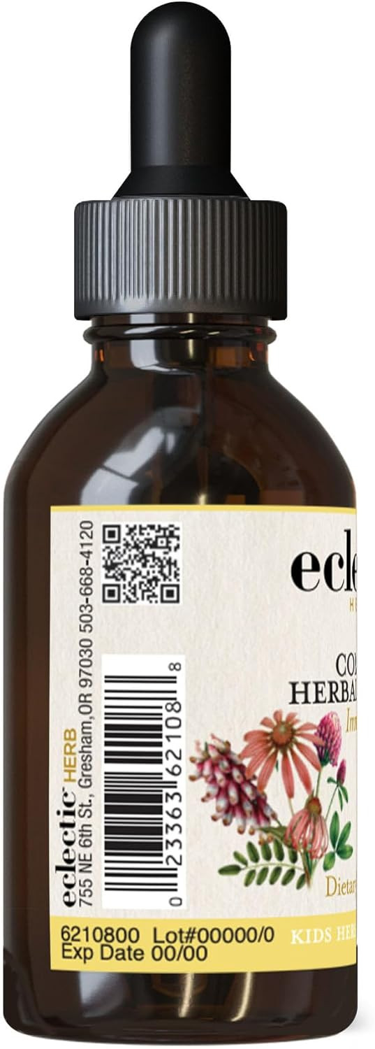 Eclectic Herbs Kid'S Herbal Biotic (Lemon Lime Flavor) | Non-Gmo, Gluten-Free, Organic Wildcrafted, Soy Free, Kid Friendly | 1 Fl Oz (30 Ml)