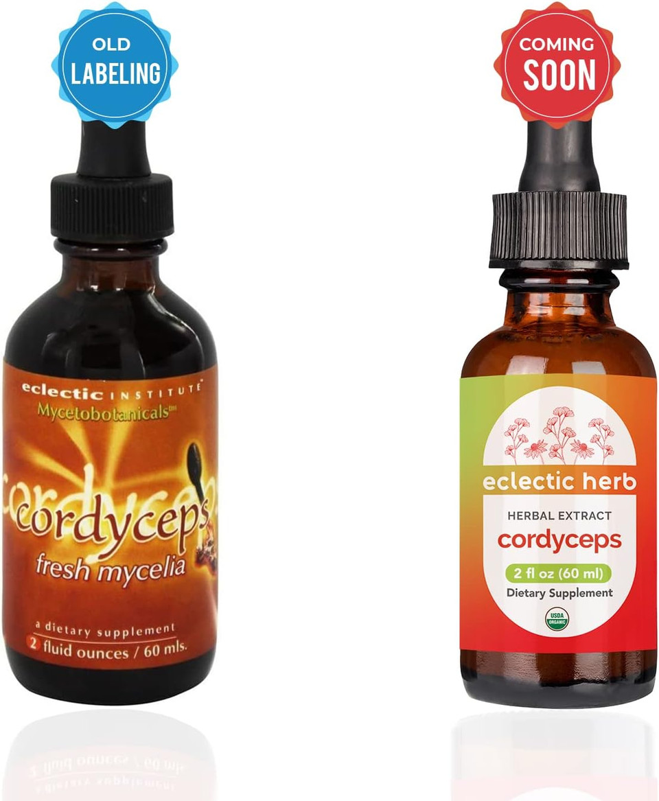 Eclectic Institute Non-Gmo Cordyceps Extract | Energy, Immunity, Exercise Support | 2 Fl Oz (60 Ml)