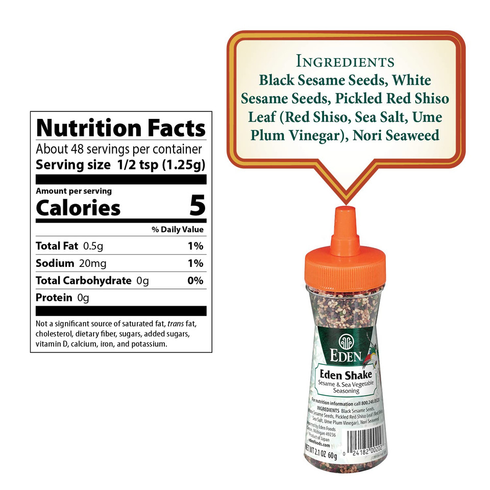 Eden Foods Furikake Shake, 2.1 Oz