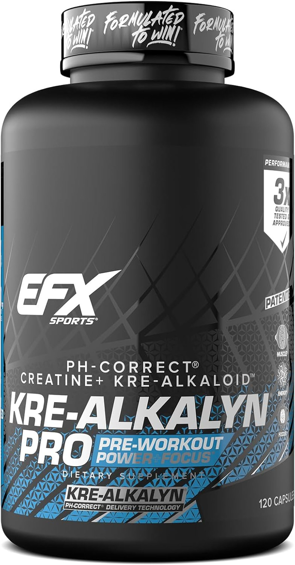Efx Sports Kre-Alkalyn Pro | Ph Correct Creatine Monohydrate Pill Supplement | Muscle Building Pre Workout For Men & Women