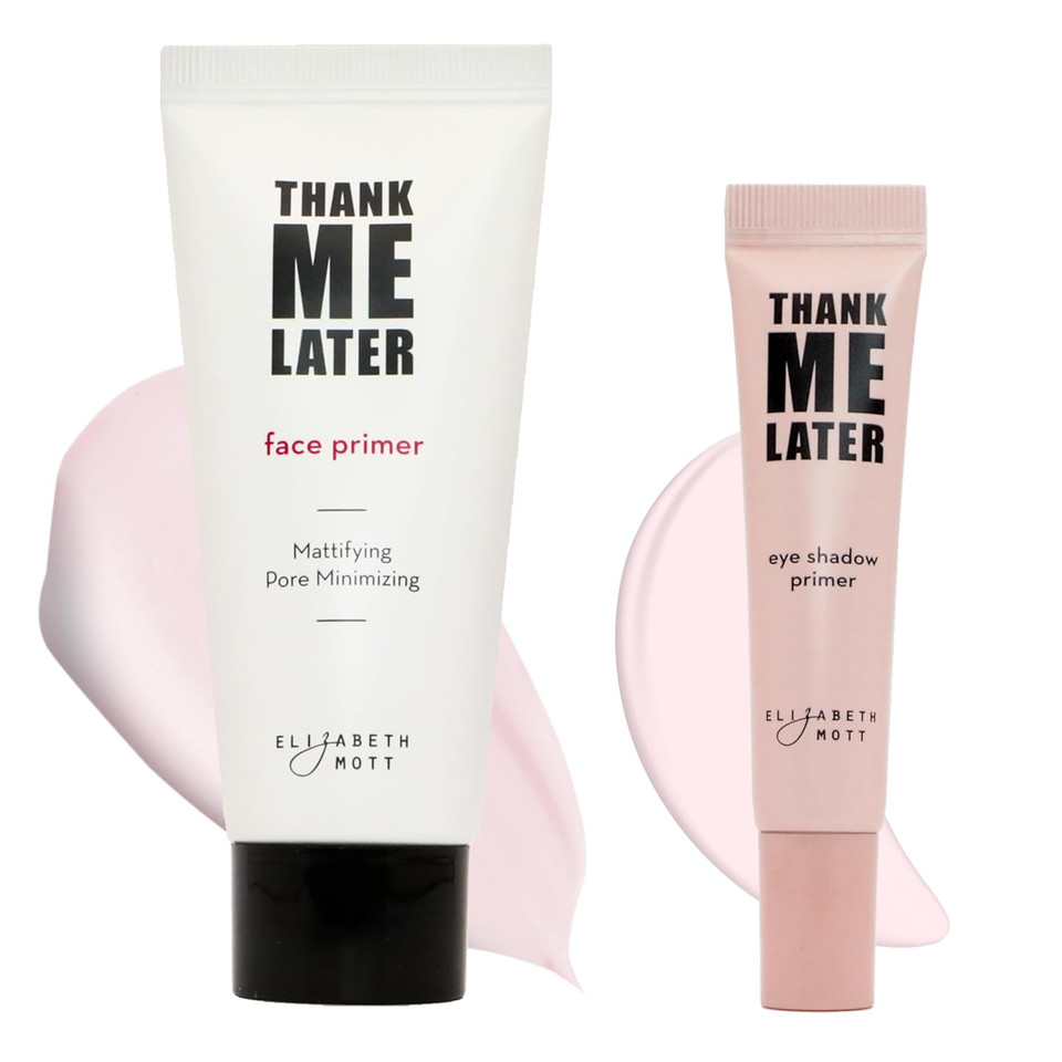 Elizabeth Mott Bundle: Thank Me Later Eye Primer Shadow Base And Thank Me Later Face Primer (Matte)
