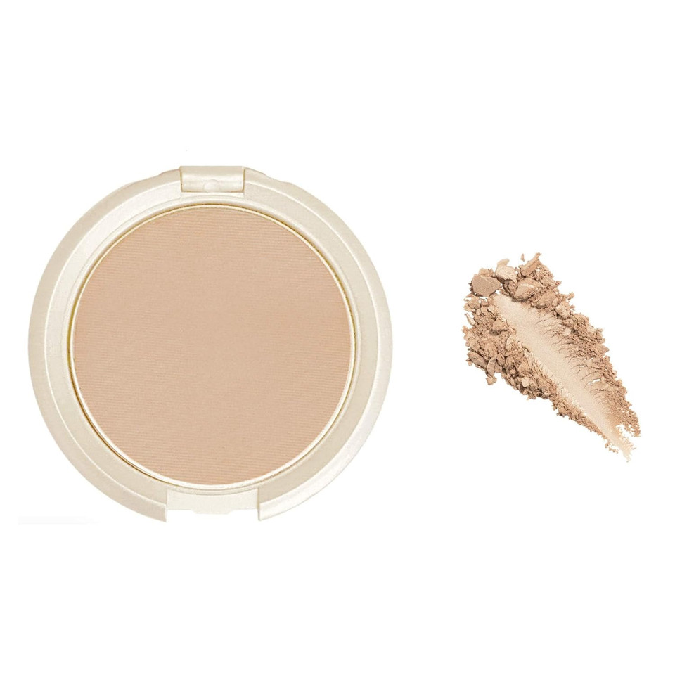 Elizabeth Mott Show Me Your Glow 2-In-1 Powder Highlighter Makeup And Shimmer Eye Shadow - Natural Face Glow Makeup, Cruelty-Free And Paraben-Free - Illuminating Champagne Highlighter (10G)