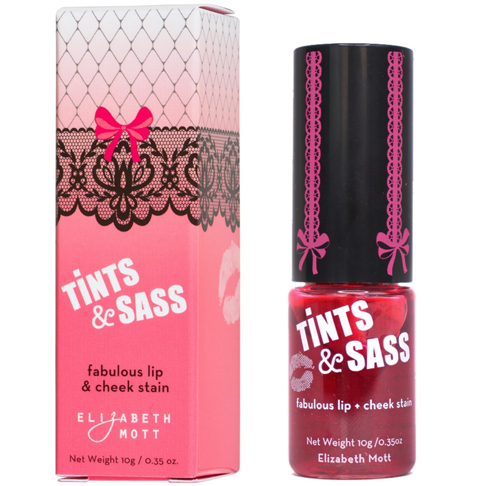 Elizabeth Mott Tints & Sass Lip And Cheek Stain  Long-Lasting Rosy Pink Tint For Lips & Cheeks, Natural Buildable Color, Smudge-Proof, Lightweight, Cruelty-Free Makeup For All Skin Tones (10G/0.35Oz)