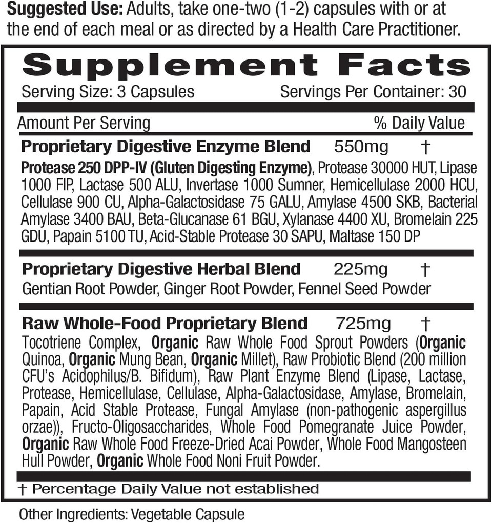 Emerald Labs Digestive Health - Digestive Aid With Probiotics & Digestive Enzymes - Supports Gut Health & Constipation - Vegetarian, Gluten-Free - 90 Vegetable Capsules (30-Day Supply)