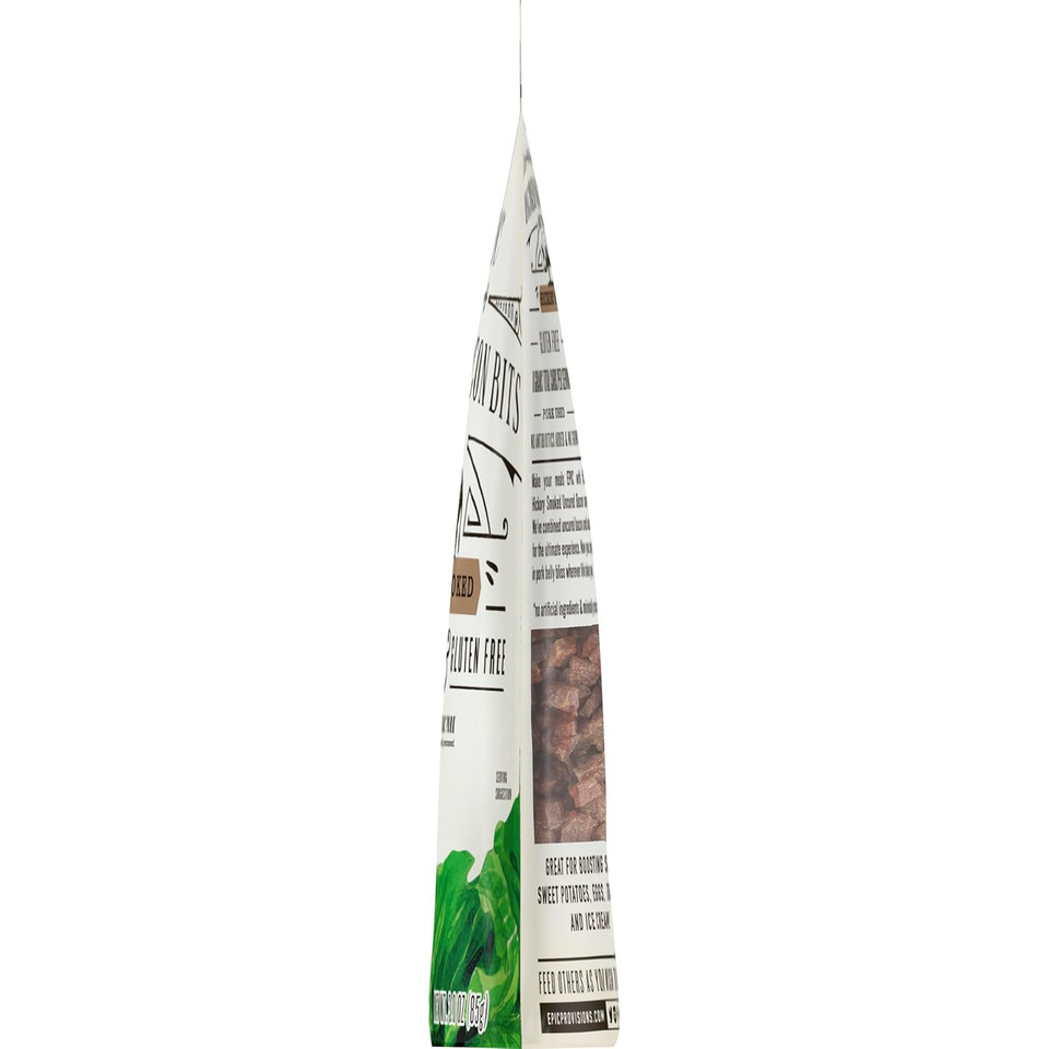 Epic Uncured Bacon Bits And Pork, Hickory Smoked, Keto And Paleo Friendly, Whole30 Approved, Gluten Free, 3 Oz