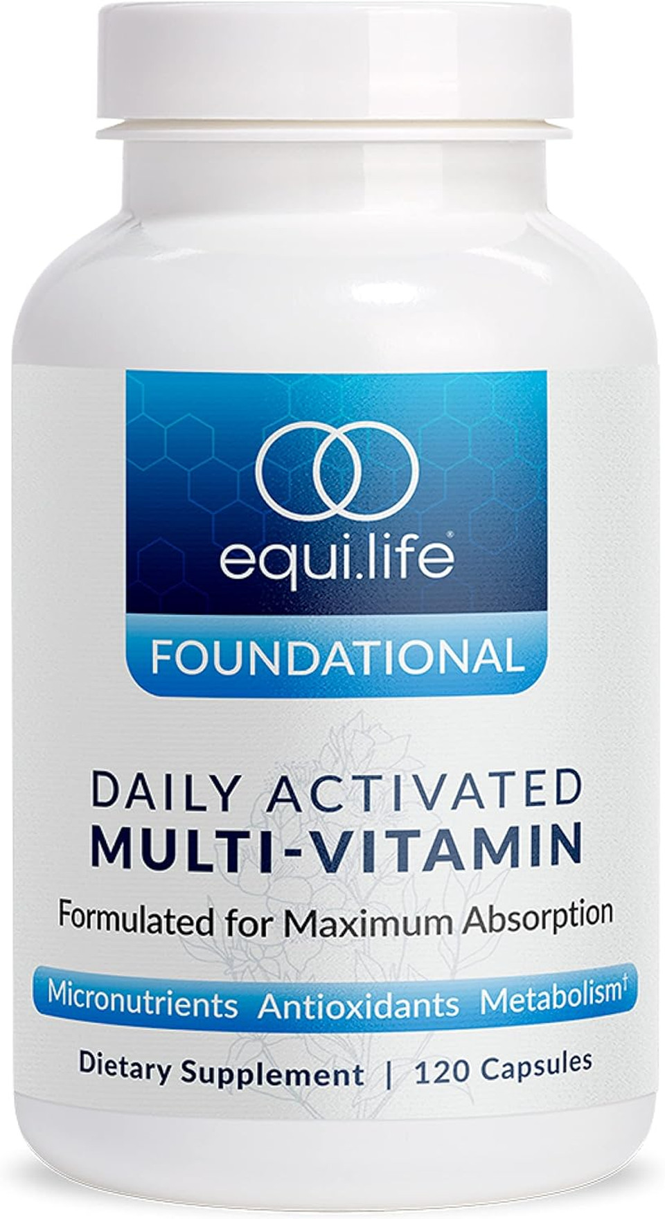 Equilife - Daily Activated Multi-Vitamin, 21 Essential Vitamins & Minerals, Antioxidant-Rich Formula, Supports Immunity, May Help Boost Energy & Improve Mood, Supports Overall Health (30 Servings)