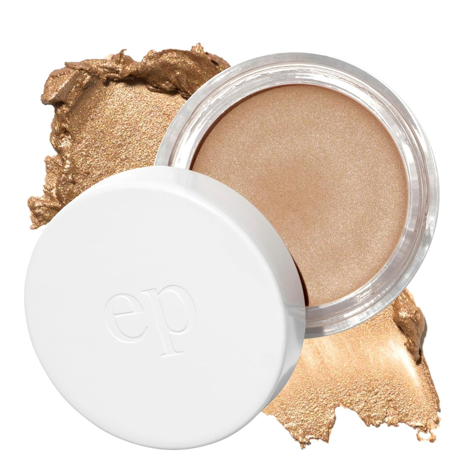 Ere Perez - Natural Vanilla Highlighter Balm | Creamy, Dewy Finish, Easy To Blend, Sensitive Skin Safe | Vitamin E | Vegan, Cruelty-Free, Clean Beauty (Sun Halo)