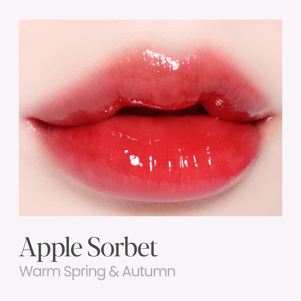Espoir Couture Lip Tint Glaze #1 Apple Sorbet 0.14Oz | Volumizing Lip Stain With Syrupy Shine | Long-Lasting & Vibrant Color For Radiant Lip Look | Moisturizing & Glossy Lip Tint | Korean Lip Makeup