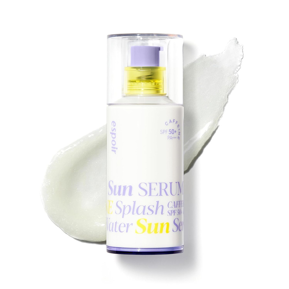 Espoir White Cast Zero Water Splash Sun Serum Spf50+ Pa+++ ¦ Hydrating And Moisturizing Serum Type Sunscreen For Daily Use ¦ Non-Oily Texture With Fresh Finish ¦ Easy-To-Use Pump Type Container