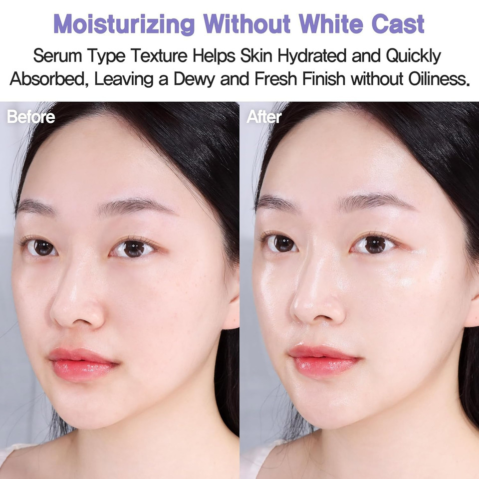 Espoir White Cast Zero Water Splash Sun Serum Spf50+ Pa+++ ¦ Hydrating And Moisturizing Serum Type Sunscreen For Daily Use ¦ Non-Oily Texture With Fresh Finish ¦ Easy-To-Use Pump Type Container