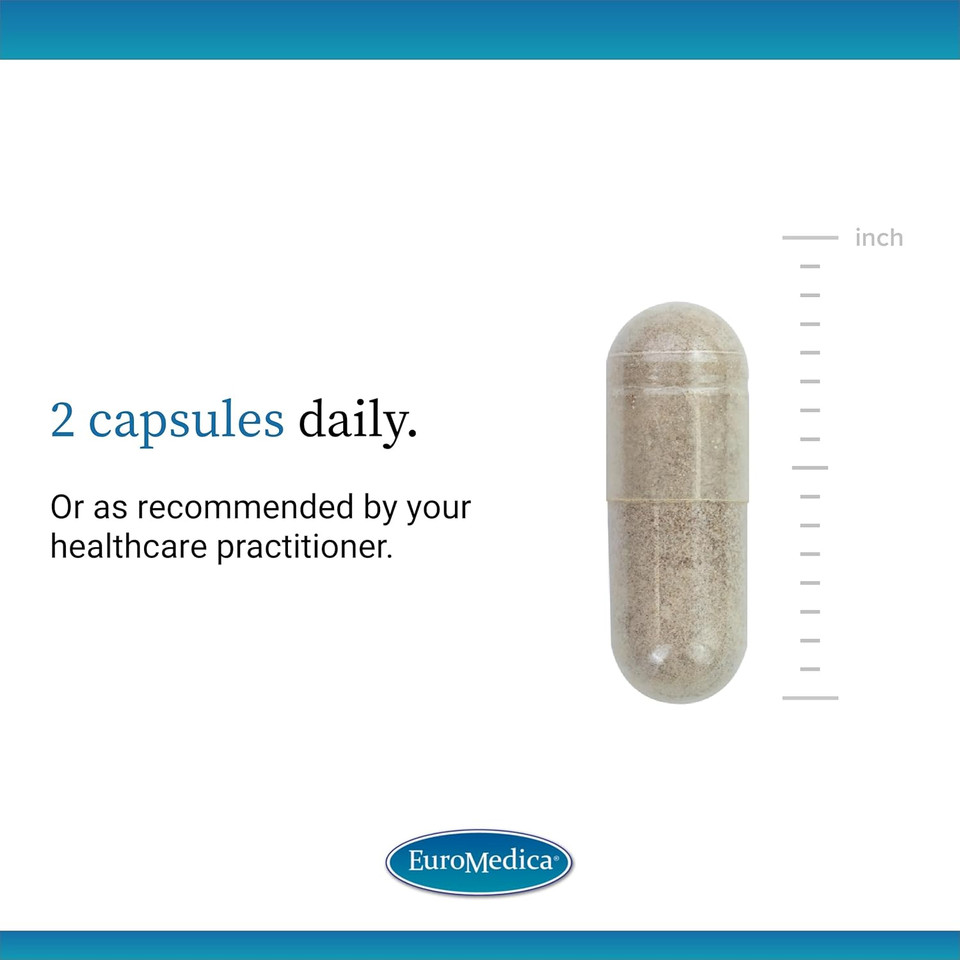 Euromedica Adrenaplex - Healthy Adrenal Function Support Supplement - Dietary Supplement With L-Tyrosine, Pantothenic Acid & Vitamin B6 - Supports Adrenal Gland Health & Positive Outlook - 60 Capsules