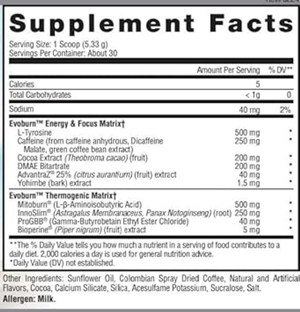 Evogen Evoburn - Thermogenic Fat Burner For Men & Women | Energy, Focus, & Appetite Control | Advanced Metabolism Booster Fat Burner Formula With Mitoburn & Caffeine | Victory Punch | 30 Servings