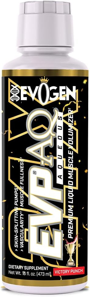 Evogen Evp Aq - Liquid Glycerol Muscle Volumizer | Pre Workout For Pumps, Vascularity, & Hydration | Premium Preworkout For Men & Women | Tropic Thunder | 16 Fl Oz