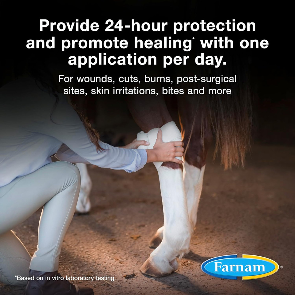 Farnam Purishield Intensive Care Gel, Promotes Healing*, Relief, Protection For 36 Hours*, For Wounds On Horses, Dogs, Cats & Livestock