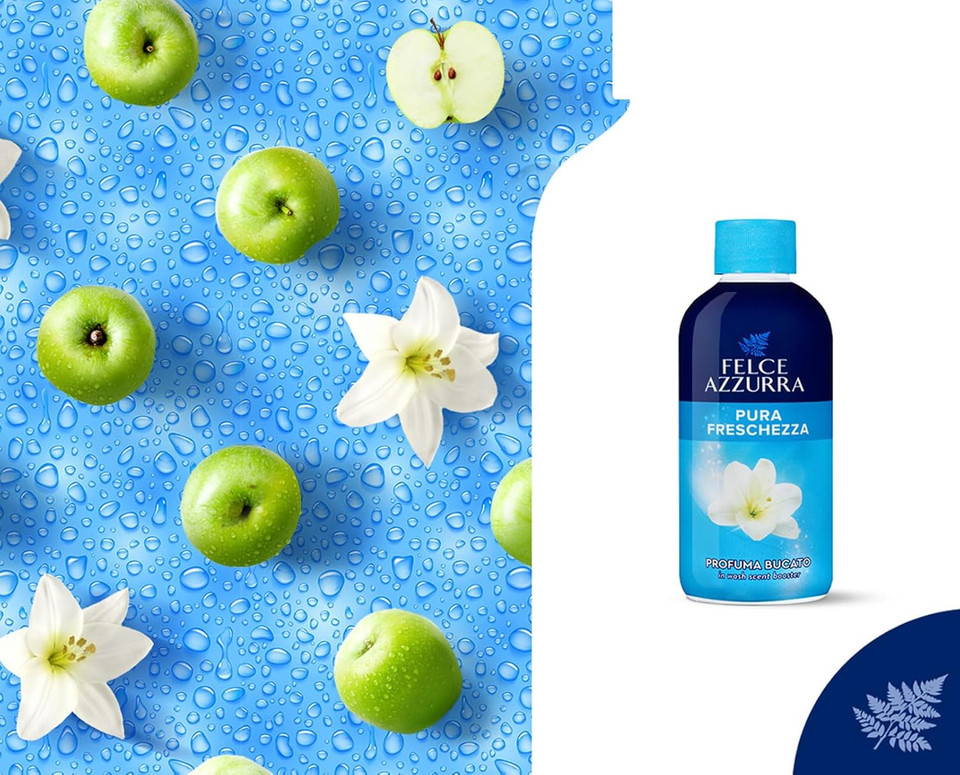 Felce Azzurra In Wash Scent Booster - Long Lasting Rose Floral Fragrance - Give Laundry Intense, Sparkling Brightness - Laundry Scent Booster For Washer - Pure Freshness - 7.74 Oz