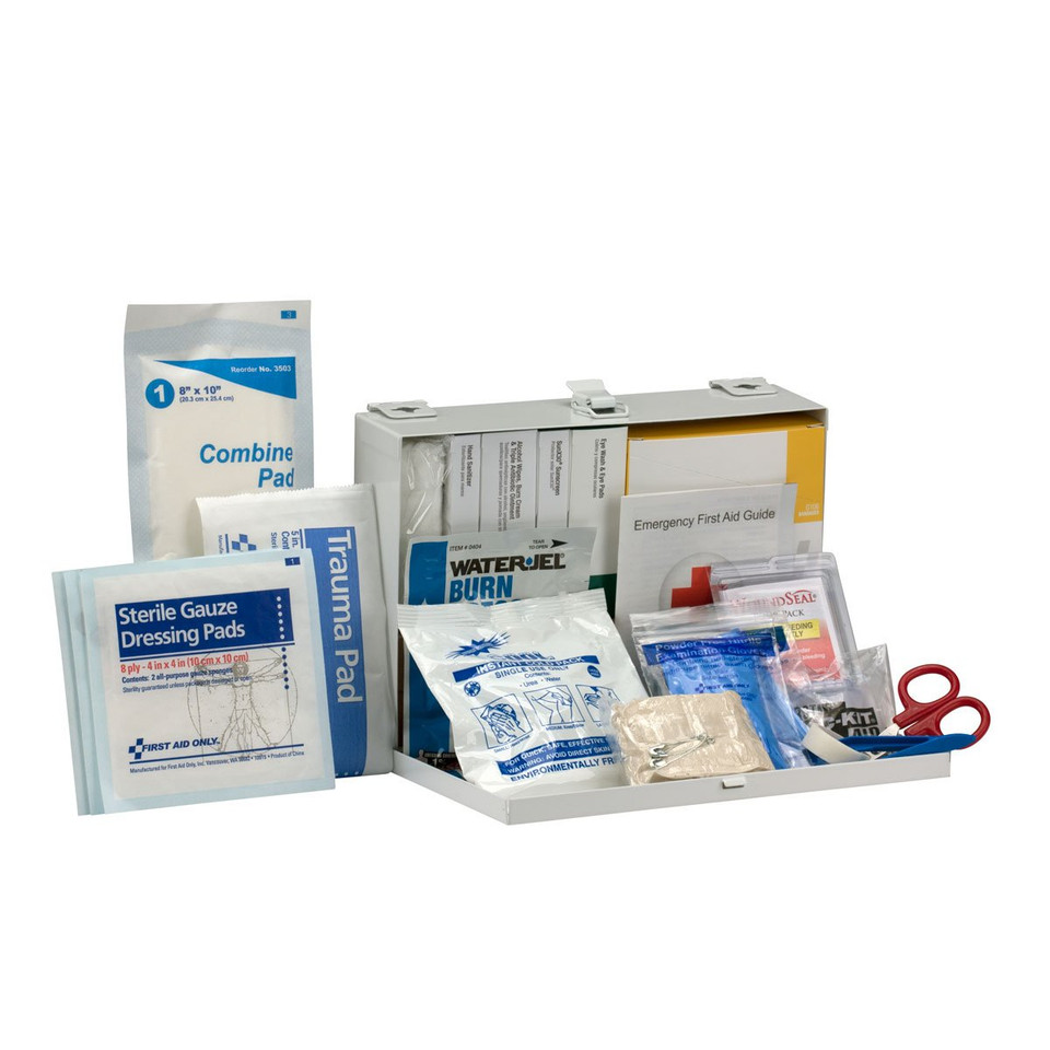 First Aid Only 90670 25-Person Ansi A+ Contractor'S Emergency First Aid Kit For Home Renovation, Job Sites, And Construction Vehicles, 182 Pieces
