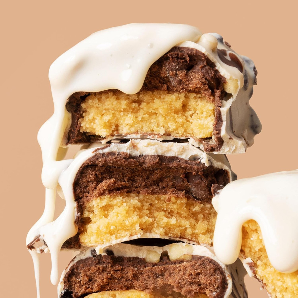 Fitcrunch Snack Size Protein Bars, 6-Layer Baked Bar, 3G Of Sugar & Soft Cake Core (18 Bars, Strawberry Strudel)