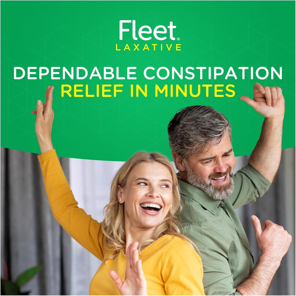 Fleet Laxatives, Saline Enema For Adult Constipation Relief, Prefilled Enema Kit For Fast Acting Constipation Relief, 4.5 Fl Oz, 2 Bottles