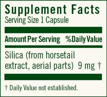 Flora - Florasil Silica Supplement - Natural Beauty Support - Supports Hair, Skin, Nail & Bone Strength - Plant-Based Silica From Horsetail Extract - Vegan - 180 Capsules (180 Servings)