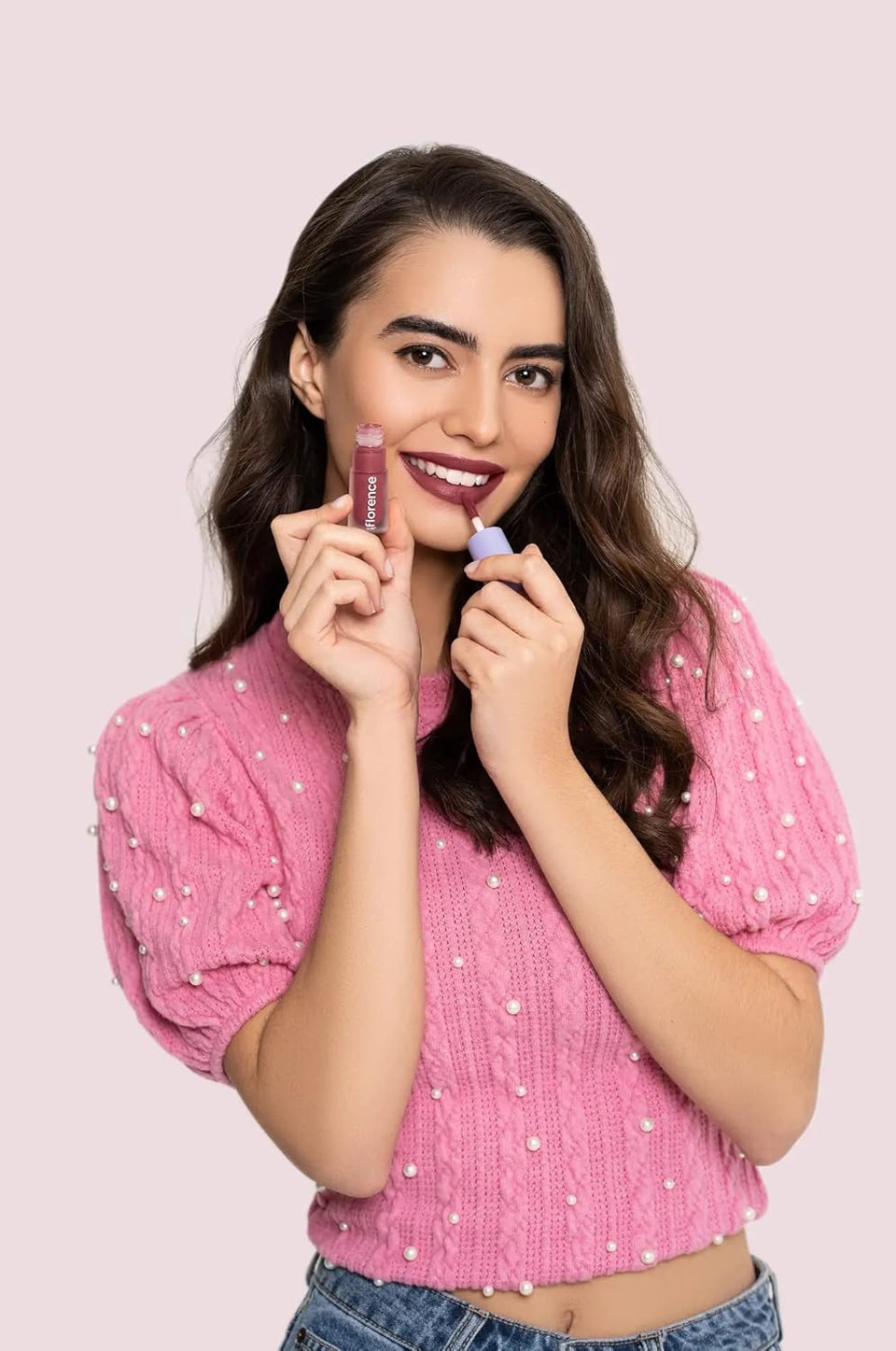 Florence By Mills Be A Vip Velvet Liquid Lipstick, Vibe Check (Rosey Nude), 0.13 Oz/ 3.8G