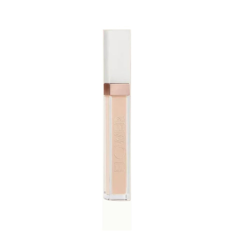 Flower Beauty By Drew Barrymore Light Illusion Full Coverage Concealer - Diffuse Dark Under Eye Circles + Blurs Blemishes - Weightless Formula + Crease Proof Makeup (Mocha)