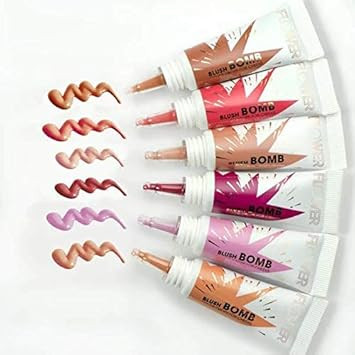 Flower Beauty By Drew Barrymore Liquid Blush Makeup Bomb Color Drops -Silky Lightweight Formula + Gel Cream Blush For Cheeks - Radiant + Glossy Finish - Buildable + Lightweight Formula - Cruelty-Free + Vegan (Cinnamon)