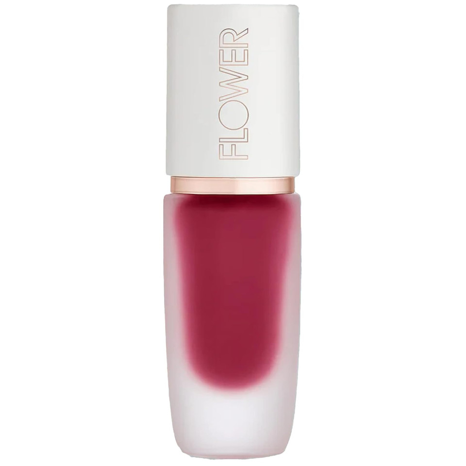 Flower Beauty By Drew Barrymore Perfect Pout Lip Color - Soft Matte Finish - Liquid Lipstick - Comfortable + Lightweight Feel (Punch)