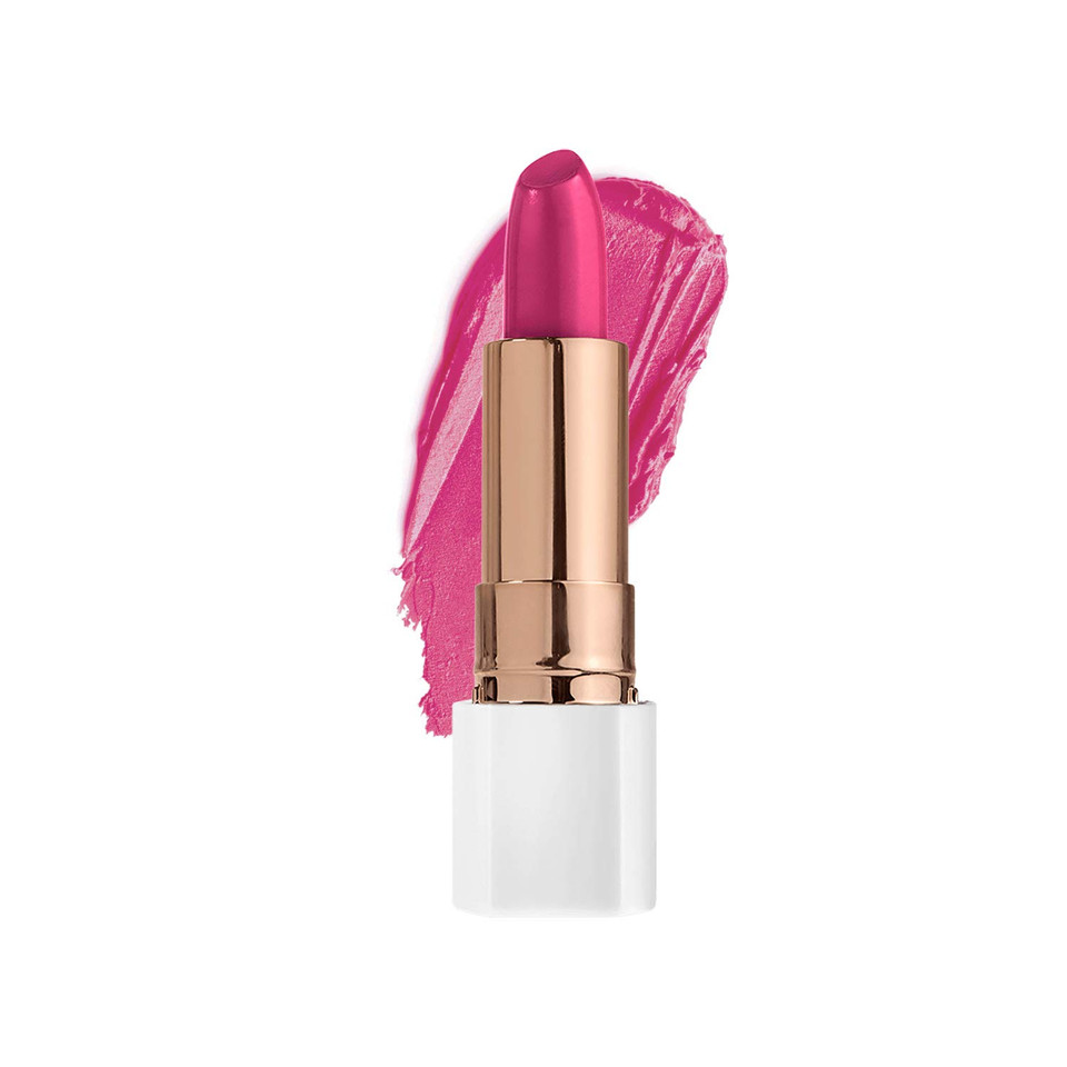 Flower Beauty By Drew Barrymore Petal Pout Lipstick - Nourishing + Highly Pigmented Lip Color - Infused With Antioxidants (Pink Orchid)