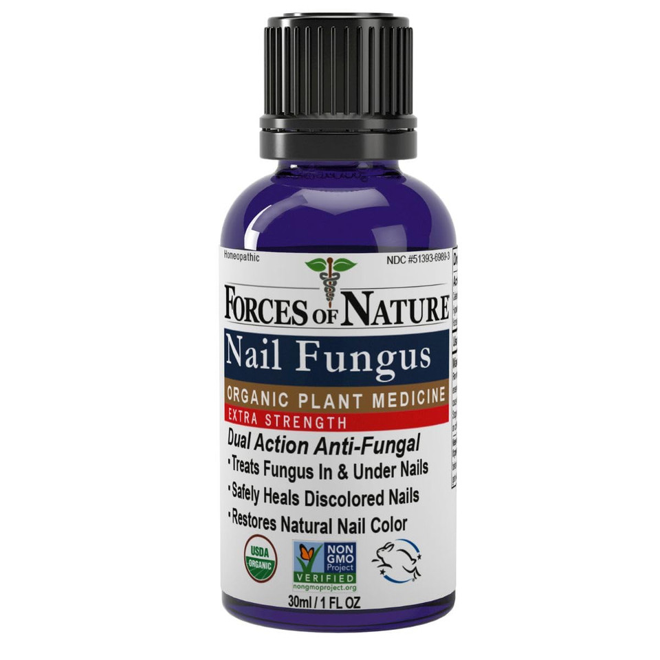 Forces Of Nature Toenail Nail Fungus Treatment Extra Strength, Organic Antifungal Restores Appearance Of Toenails And Fingernails, Homeopathic Medicine For Cracked, Dry And Damaged Nails, 11Ml (0.37 Fl Oz)