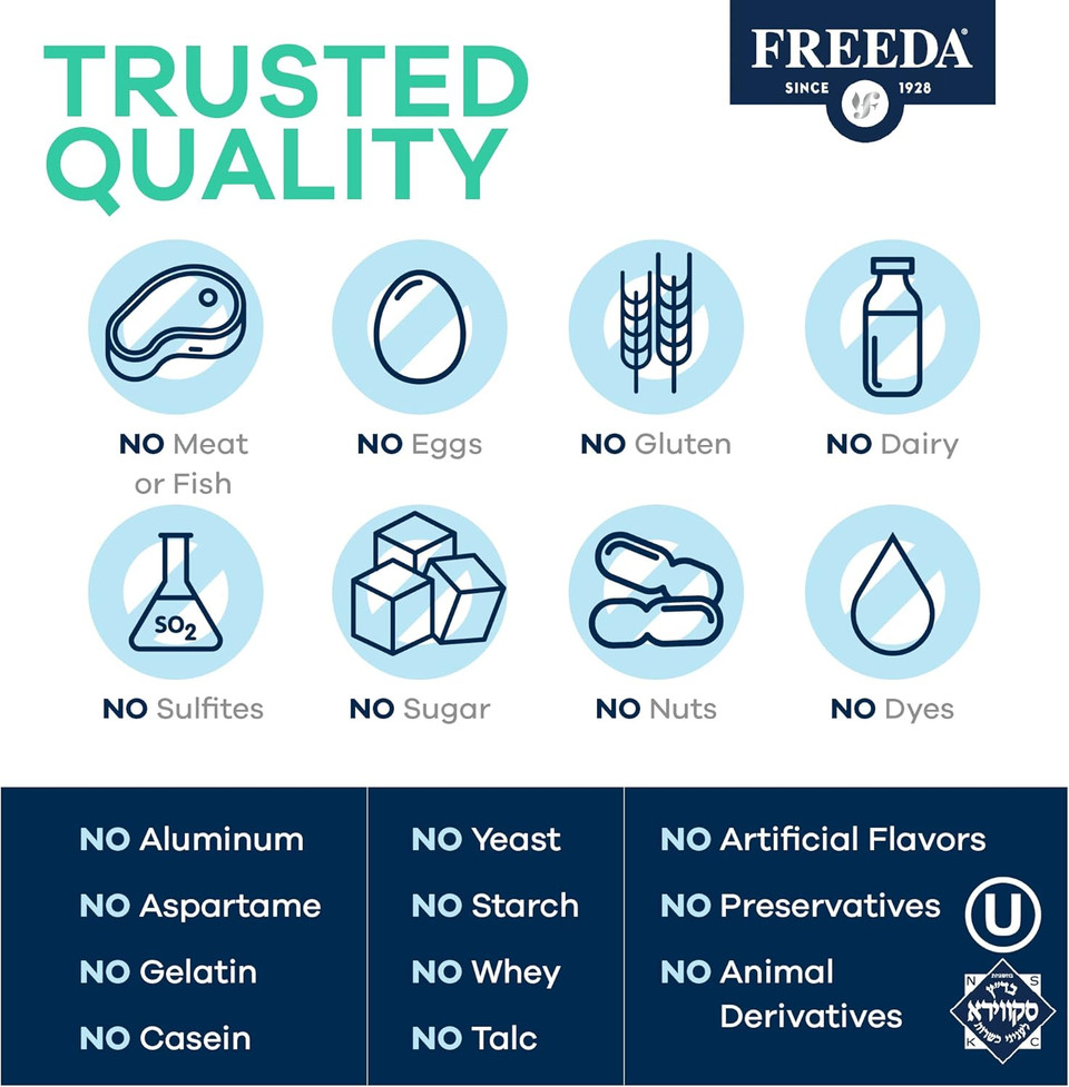 Freeda Vitamin C - Timed Release 1000Mg  Slow-Release For All-Day Immune & Antioxidant Support, Gentle On Stomach, Kosher & Vegan, High-Absorption Tablets (250 Tablets)