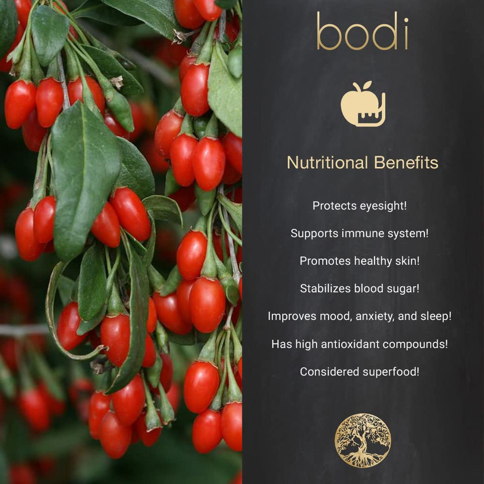 Bodi : Goji Berries Dried | 4Oz To 5Lb | 100% Pure Natural Hand Crafted (4 Oz)