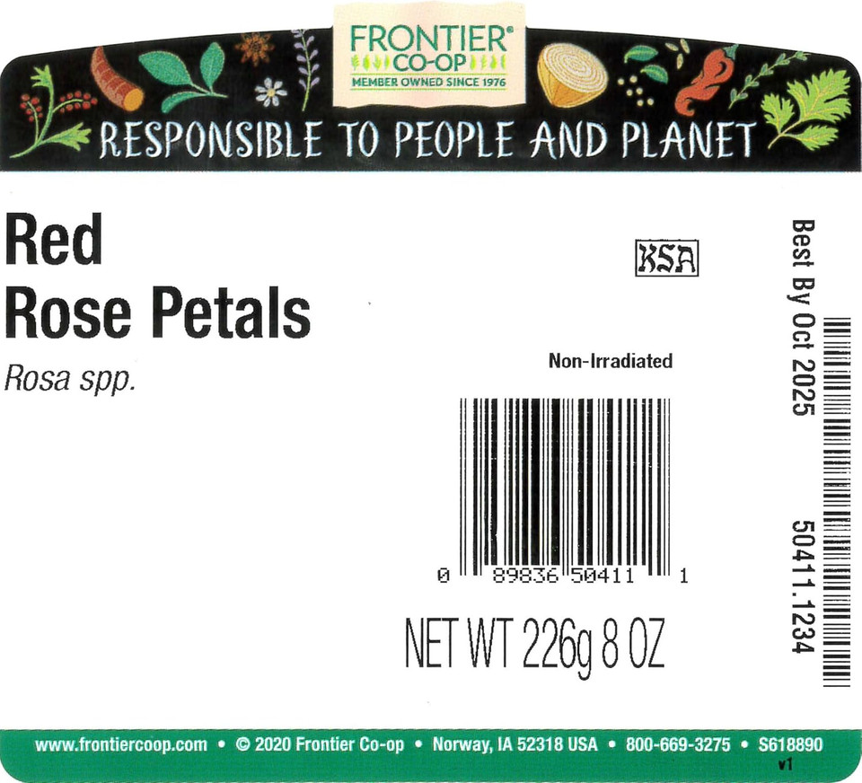 Frontier Bulk Rose Petals, Red, 8 Ounce