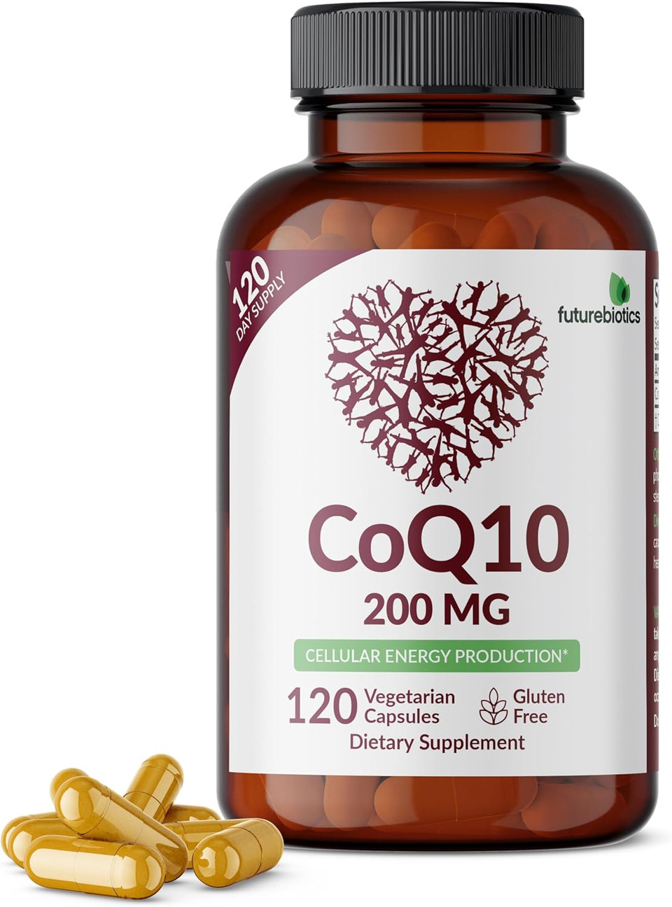 Futurebiotics Coq10 200 Mg Cellular Energy Production, 60 Vegetarian Capsules