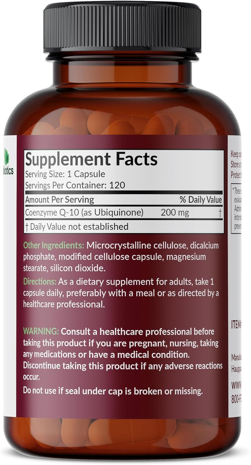 Futurebiotics Coq10 200 Mg Cellular Energy Production, 60 Vegetarian Capsules
