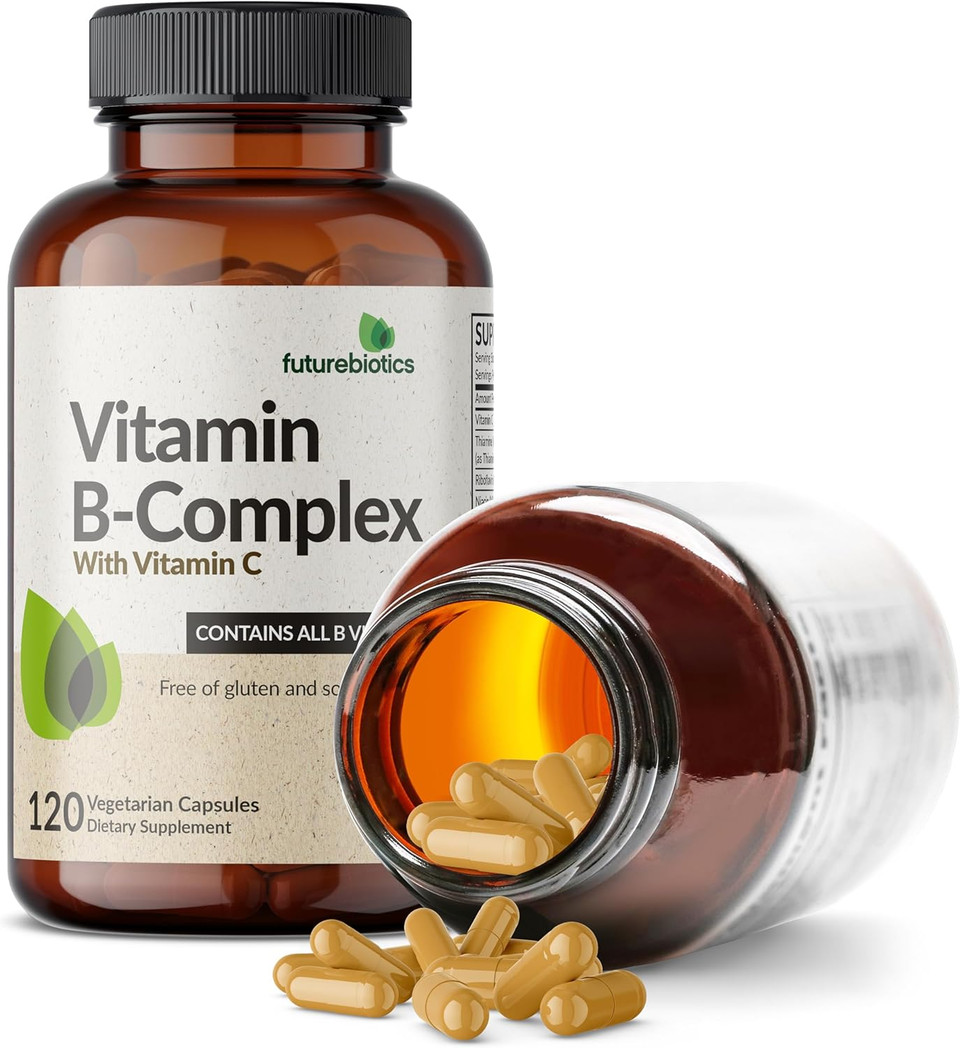 Futurebiotics Vitamin B Complex With Vitamin C Supports Energy Production, Nervous System & Immune Support - Non-Gmo, 200 Vegetarian Capsules