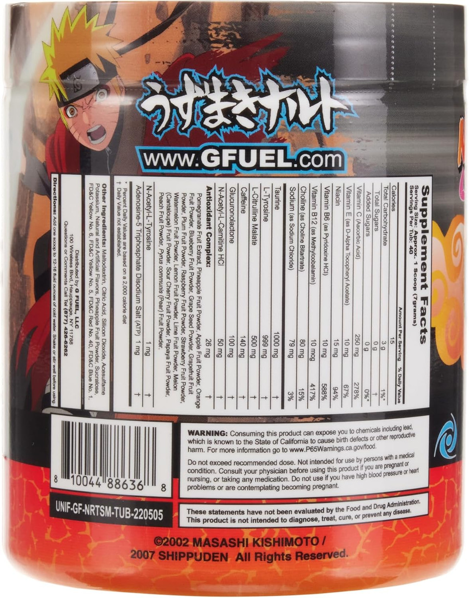 G Fuel Sage Mode Energy Drink Powder, Pre Workout Caffeine Mix For Gaming, Sugar Free Focus Amino, Vitamin + Antioxidants, 9.9Oz (Grapefruit + White Peach, 40 Servings)