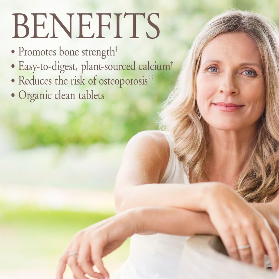 Garden Of Life Calcium Supplement With Magnesium & Organic Vitamin D3 K2, Made From Whole Foods, Gluten-Free, 90 Count