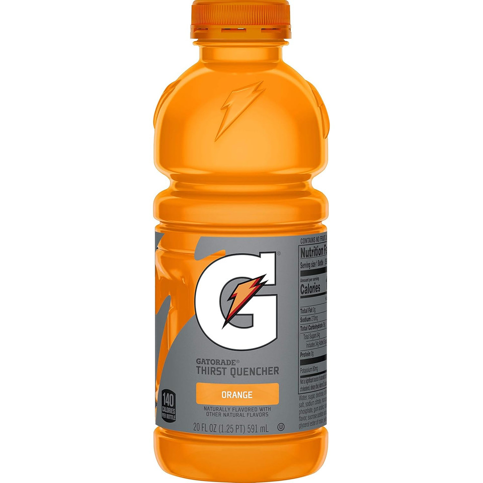 Gatorade Original Thirst Quencher,Orange, 20 Ounce, 12 Count