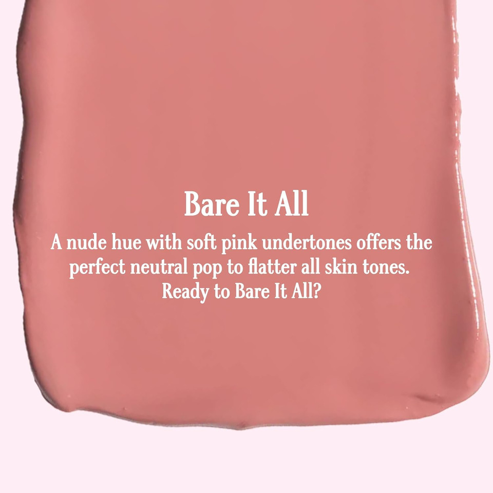 Gerard Cosmetics Hydramatte Liquid Lipstick Bare It All, Mauve Lipstick With Matte Finish, Long Lasting And Non Drying, Super Pigmented Fully Opaque Lip Color