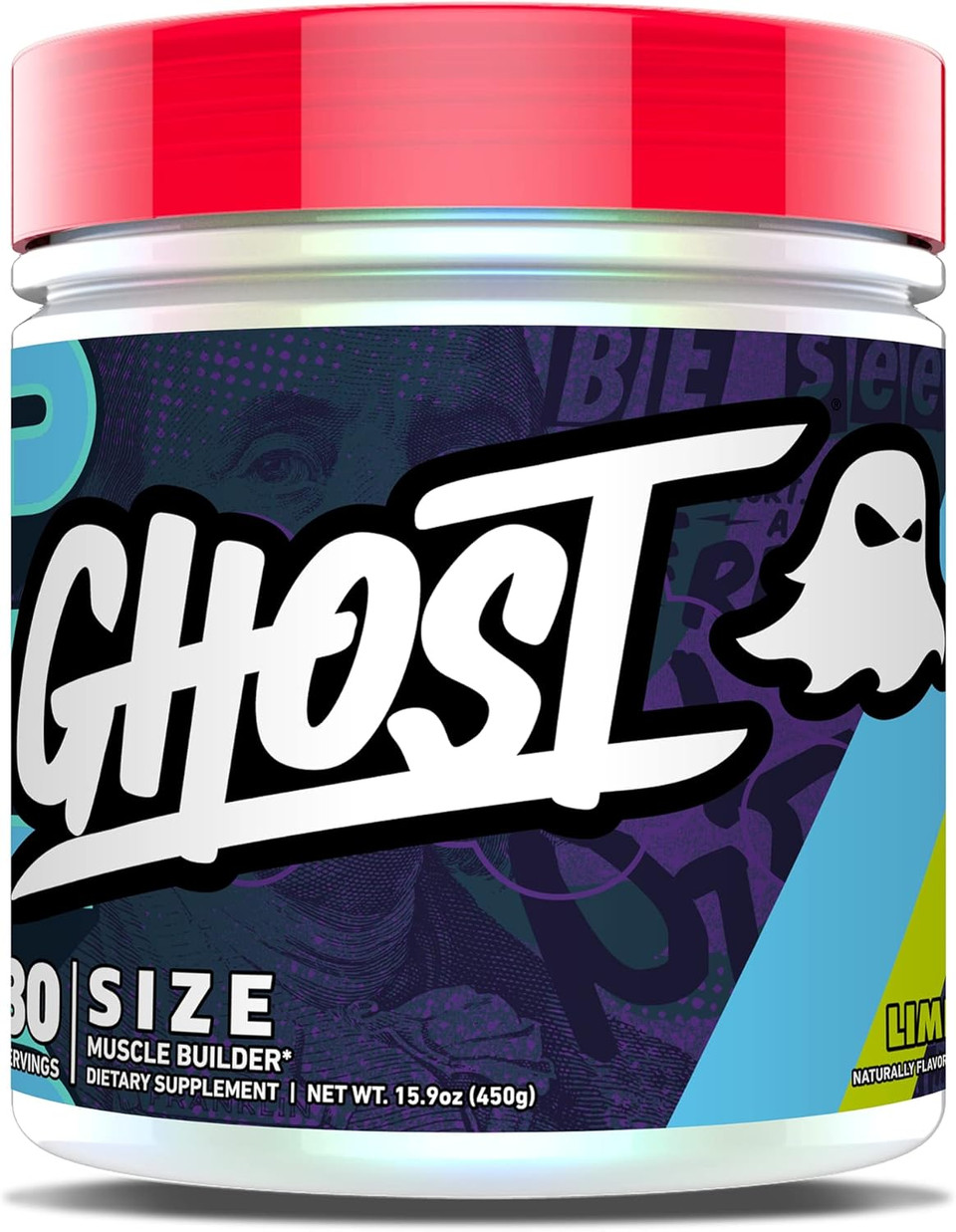 Ghost Size V3 Muscle Builder Dietary Supplement - Natty, 30 Servings  Support Muscle Growth & Strength Building For Men & Women - Creatine & Betaine - Free Of Sugar & Gluten