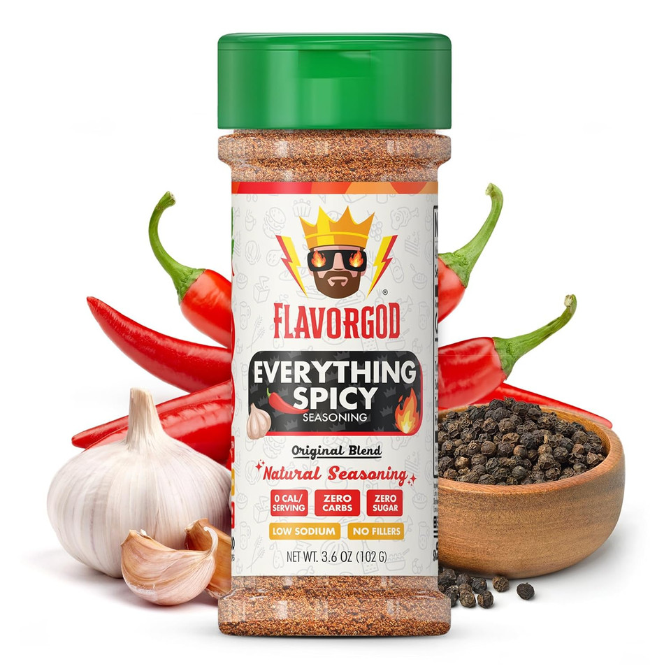 Gingerbread Cookie Topper Mix (2 Bottle) By Flavor God - Premium All Natural & Healthy Spice Blend For Ice Cream & Coffee - Kosher, Low Sodium, & Dairy-Free - Great Flavor Spices And Seasoning Gift