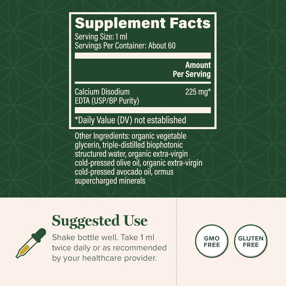 Global Healing Calcium Disodium E - D - T - A - 2 Fl Oz